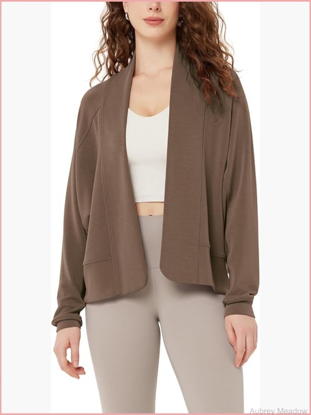 Modal Soft Open Front Cardigan Long Sleeve Wrap Sweater